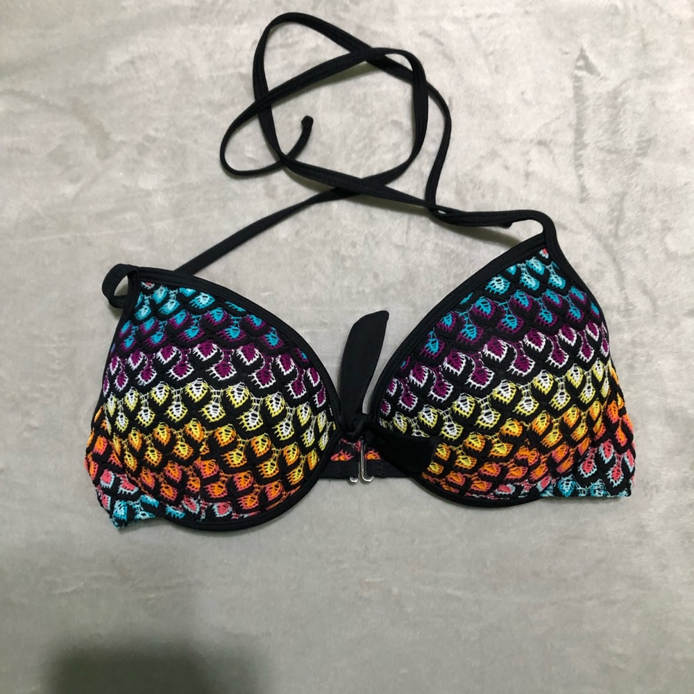Colorful Patterned Bikini Top